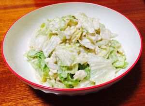 混ぜるだけ♩豆腐竹輪レタスのサラダ-レシピのメイン写真