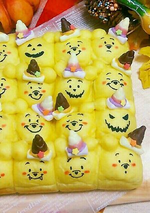 プーさんのハロウィンちぎりパン☆-レシピのメイン写真