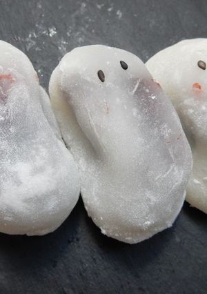 レンジで♪おばけ大福♪〜ハロウィーン-レシピのメイン写真