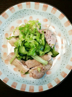 蒸し鶏とキャベツナムルのせ-レシピのメイン写真