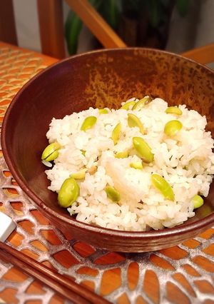 枝豆で♡おいしい豆ごはん-レシピのメイン写真