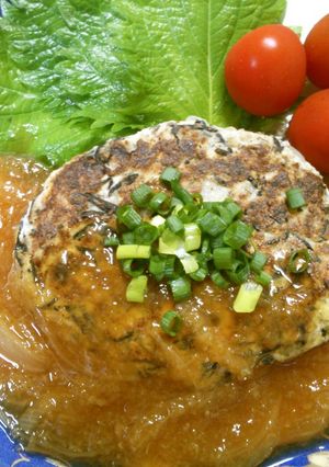 ひじき入り豆腐ハンバーグ和風おろしソース-レシピのメイン写真