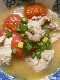 簡単!旨味♪豚肉と ミニトマトの 味噌煮-レシピのメイン写真