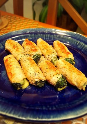 巻いて焼くだけ★豚肉の梅しそチーズ巻き-レシピのメイン写真