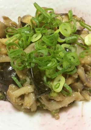 茄子ときのこの生姜ポン酢和え-レシピのメイン写真