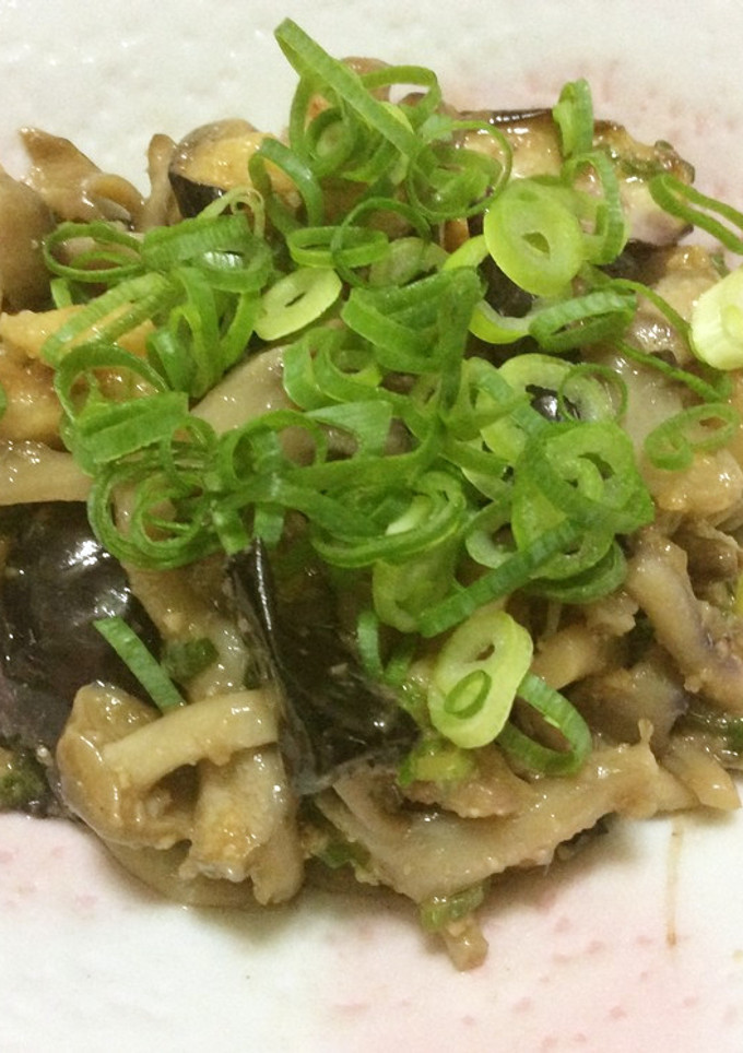 茄子ときのこの生姜ポン酢和え-レシピのメイン写真