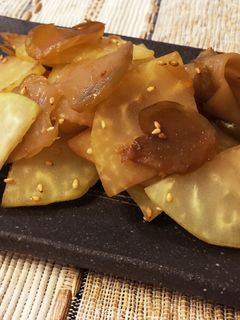 簡単♡コールラビと搾菜の中華風炒め-レシピのメイン写真