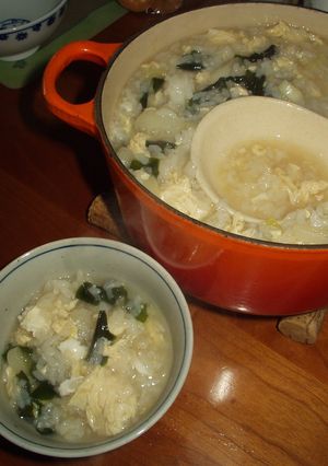 まかないご飯☆わかめと卵の雑炊-レシピのメイン写真