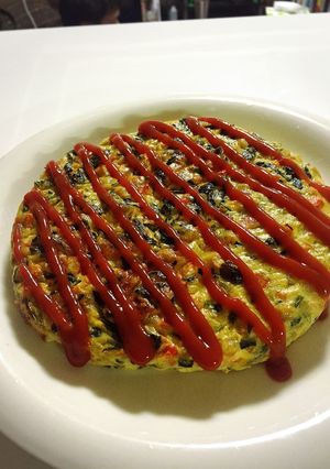 野菜モリモリ！ふわふわ豆腐オムレツ☆-レシピのメイン写真