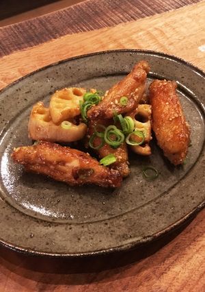 手羽とレンコンの甘辛炒め-レシピのメイン写真