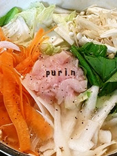 体ぽかぽか♪生姜リボン鍋-レシピのメイン写真