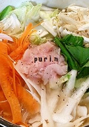 体ぽかぽか♪生姜リボン鍋-レシピのメイン写真