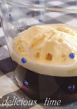 コーヒーゼリー☆バニラアイス添え-レシピのメイン写真