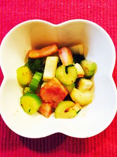 セロリとベーコンの中華炒め-レシピのメイン写真