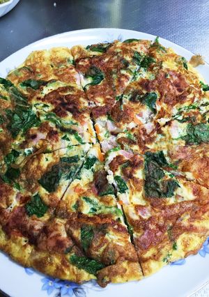 好きな野菜でオープンオムレツ⁈-レシピのメイン写真