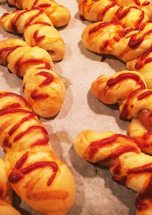 朝焼きウィンナーパン-レシピのメイン写真