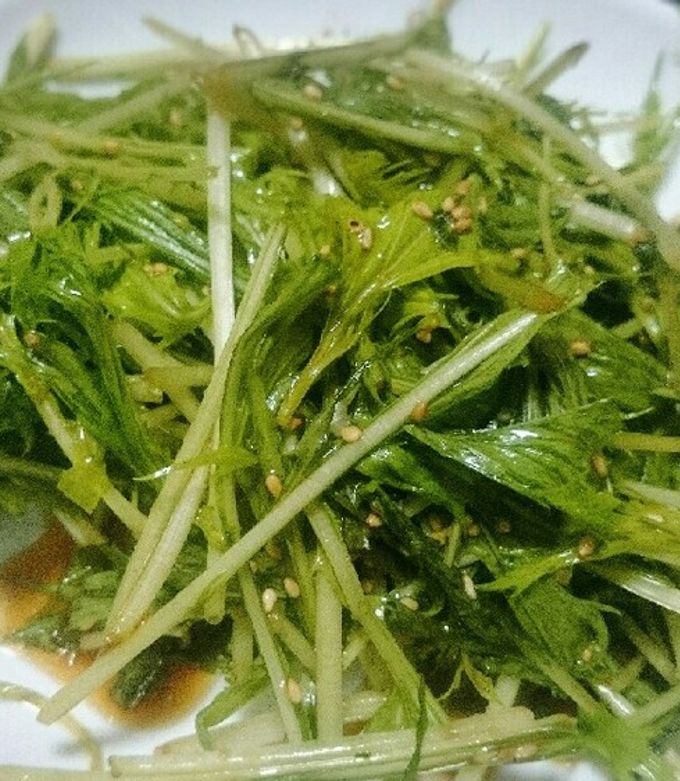 切って混ぜるだけ！❀水菜のサラダ❀ by mai_68 【クックパッド】 簡単