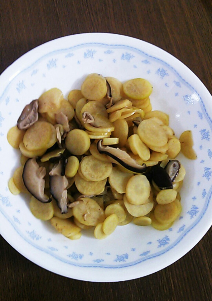 マコモダケと椎茸の煮物-レシピのメイン写真