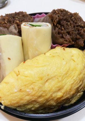 ３分でお弁当のおかず＊簡単だし卵オムレツ-レシピのメイン写真