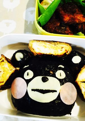 簡単！キャラ弁！くまモン(=^･^=)-レシピのメイン写真