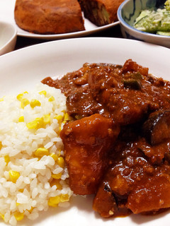 さつまいもカレー とうもろこしごはん-レシピのメイン写真