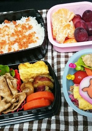ハロウィンアニマル親子弁当-レシピのメイン写真