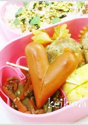 超簡単☆お弁当に♪ハートウインナー♡-レシピのメイン写真