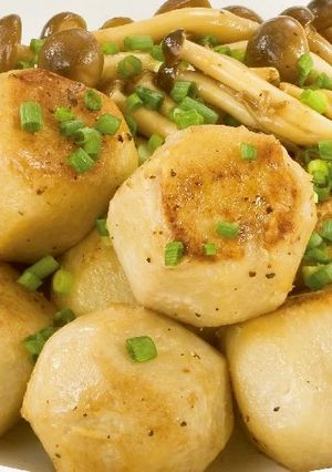 里いもとしめじのつゆバター煮-レシピのメイン写真