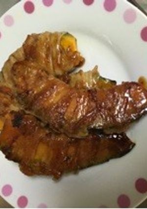 かぼちゃの肉巻き-レシピのメイン写真