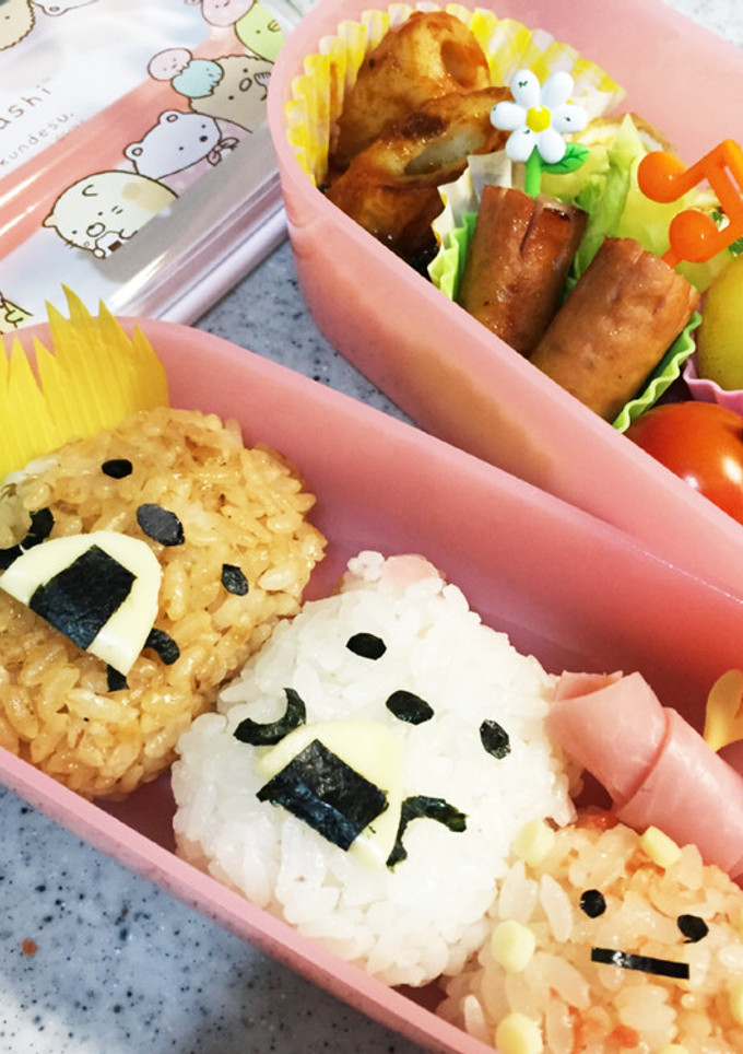 すみっコぐらし弁当♡しろくま&とんかつ-レシピのメイン写真