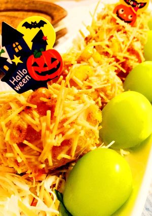 ハロウィン★かぼちゃコロッケ-レシピのメイン写真