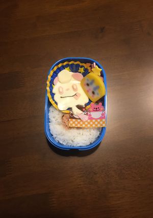 ポケモン☆ペロッパフ☆キャラ弁-レシピのメイン写真