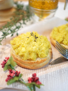 スイートポテト風イングリッシュマフィン♪-レシピのメイン写真
