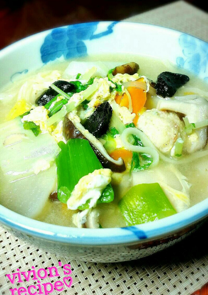 あったまる♥黒にんにくと野菜のおうどん✨-レシピのメイン写真