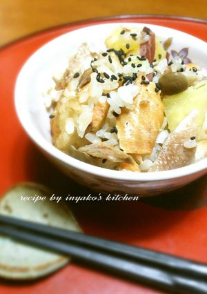 鮭と薩摩芋、しめじの炊き込み御飯-レシピのメイン写真