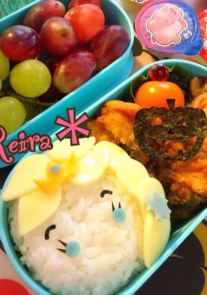 小１娘遠足＊アナ雪エルサ風おにぎり弁当-レシピのメイン写真