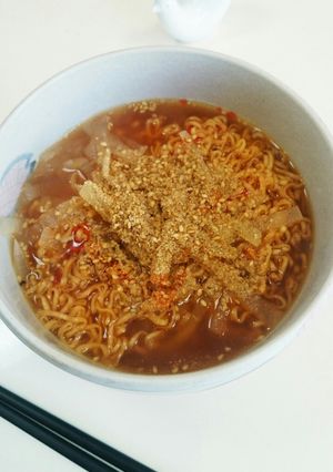 ピリ辛ごまラー油チキンラーメン-レシピのメイン写真