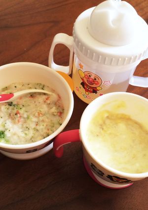 ピザ風パン粥♡離乳食-レシピのメイン写真