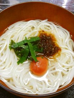 かんたんさっぱり梅こんぶにゅうめん-レシピのメイン写真