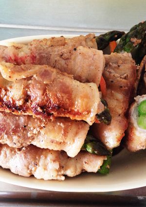 豚肉巻き(アスパラ)塩味①-レシピのメイン写真