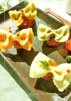 リボン on さつま芋のミートソース焼き-レシピのメイン写真