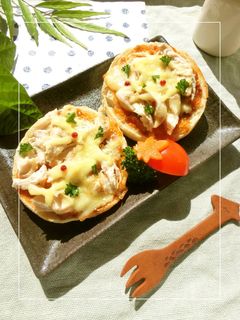 鶏ささみのミートソースチーズトースト-レシピのメイン写真