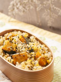 南瓜と鶏そぼろのダイエット炊き込みご飯-レシピのメイン写真