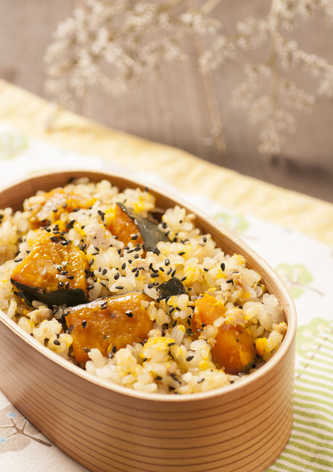 南瓜と鶏そぼろのダイエット炊き込みご飯-レシピのメイン写真
