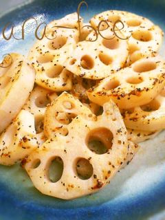 5分で簡単♡塩バターでレンコンステーキ-レシピのメイン写真