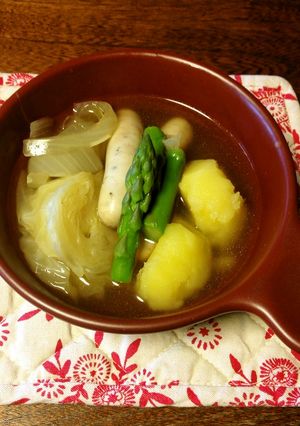 ソーセージとキャベツのポトフ風-レシピのメイン写真
