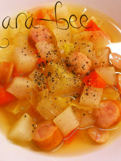 体に優しい♡和洋折衷コロコロ野菜スープ-レシピのメイン写真