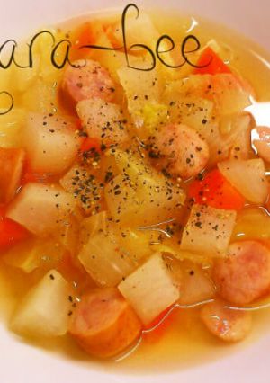 体に優しい♡和洋折衷コロコロ野菜スープ-レシピのメイン写真