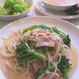 簡単!ブロッコリーのトマトクリームパスタ