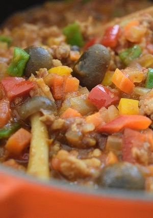 ストウブできのこのキーマカレー-レシピのメイン写真